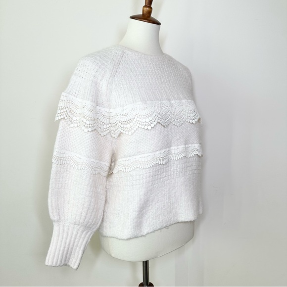 EXPRESS Lace Knit Sweater Size S - Picture 8 of 11